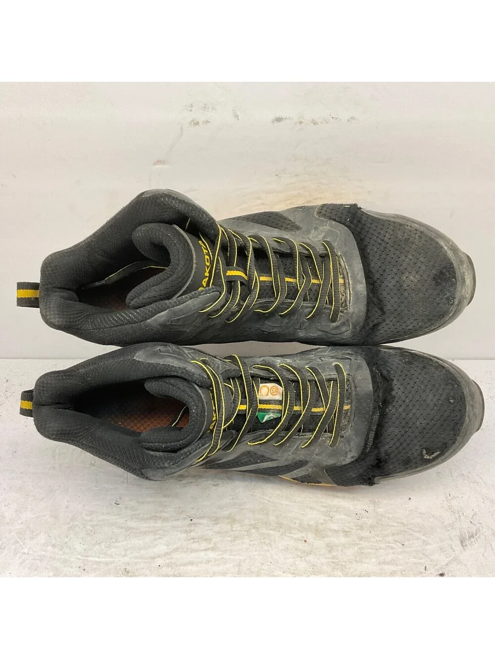 Dakota Men's Mid-Cut CTCP Athletic Safety Shoes 3822 Black/Yellow Size 12M
